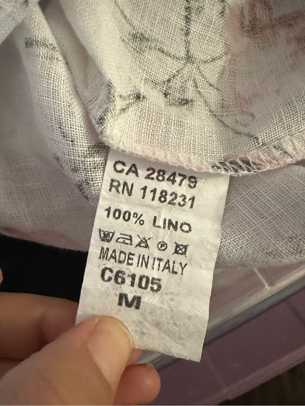 Linen White Sleeveless Midi Dress with Pink Floral Print size M - Picture 5 of 10